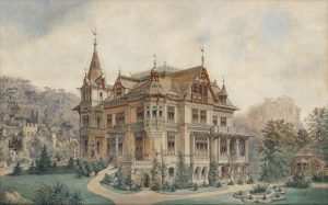 Villa-Gutmann-um-1885-Kuenstler-unbekannt-Rollettmuseum-Baden