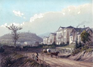 Villen-in-der-Marchetstrasse-frueher-Bergstrasse-um-1850-Rollettmuseum-Baden